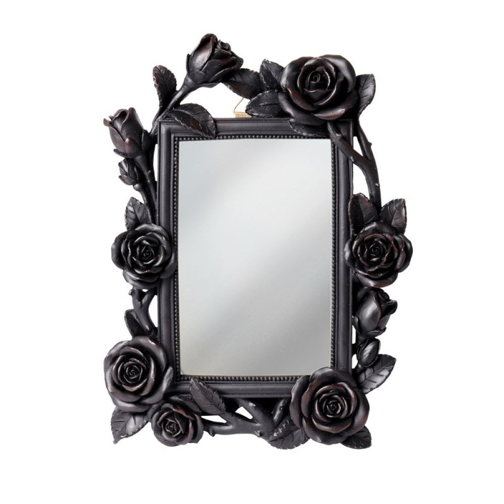 Alchemy - Rose & Vine Mirror (6x4") Black Spiegel - Schwarz